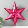 Figure "Star in the Star" Small red metallic, 38.8x33.5 cm