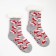 Women's socks with fur inside "New Year's caps", gray color, size 23-25 ​​(36-40)