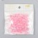 Plastic beads "Crystal polyhedron. Warm pink" Transparent set of 20 g 1x1x1 cm