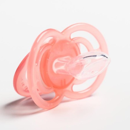 A set of orthodontic dummy, 2 pcs., Silicone, from 3 months, pink color-4
