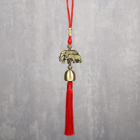 Bell Metal "Elephant and Elephant" 1 bell d = 2.5 cm 35x5x2.7 cm-1