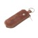 Key of zipper, length 12 cm, brown color