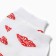 Women's socks "lips", white color, rr 23-25