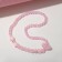 Children's "chosen" bow with a heart, pink color
