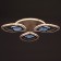 Chandelier with PDU 1146/3WT LED 81W 3000-6000k+Baster base Dimmer white 50x50x9 cm Bayerlux 52507