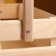 Wooden Kashpo 24.5 × 13.5 × 9 cm "Two Light", two -string, natural give beautifully