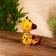 Souvenir "Girafics" hanging paws, wood 25 cm