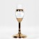 Climber Metal, glass per 1 candle "Serence" color gold 11 x 11 x 21 cm