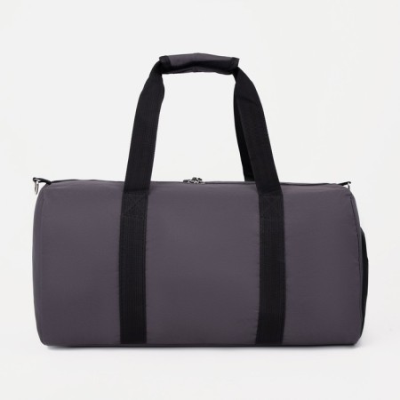Sports bag with lightning, shoe department, external pocket, gray color-1
