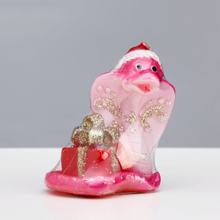 Figure candle "Snake with a gift. Symbol of the year 2025, 7.5x5x8 cm-8
