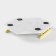 Magistro Marble marble tray, 25 × 29 cm, white color