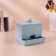 Organizer for storing cotton sticks, with a lid, 9 × 6.5 × 7.5 cm, color mix