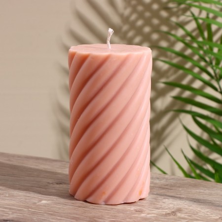 Candle "Pillar" 7.5x7.5x15 cm, soy wax, mix-3
