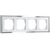 Frame for 4 posts Baguette (white/silver) W0042850