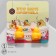 Earrings plastic "Ducks", Orange-yellow color in silver