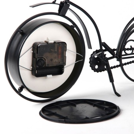 Table Figure Clock "Retro Bicycle", smooth move, dial d-11 cm, 23 x 33 cm, aa-5