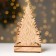New Year's decor with backlight "Christmas trees and a deer with a bell" 6 × 4 × 19.5 cm, green