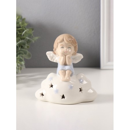 Souvenir Ceramics Light "Myil-Angel in Blue on a cloud" 5.5x12x11 cm