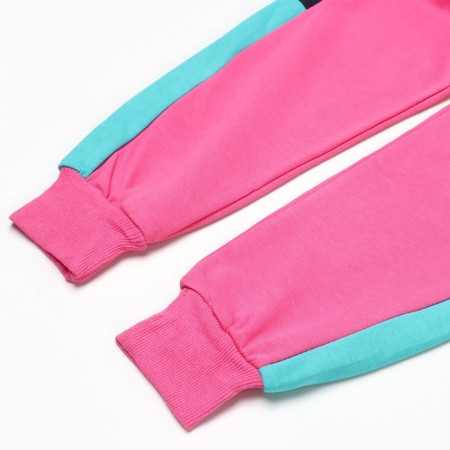 Suit for a girl (sweatshirt/pants), fuchsia color, height 86-92cm-9