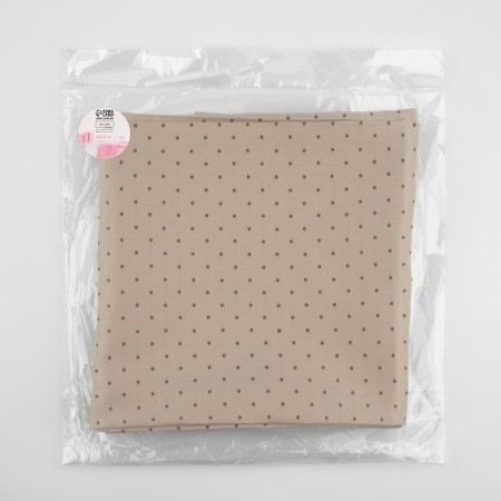 Lining fabric "peas", bilateral, 100 % viscose, 1 × 1.4 m, beige color-7