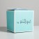 Gift folding box, packaging, Tiffany, 12 x 12 x 12 cm
