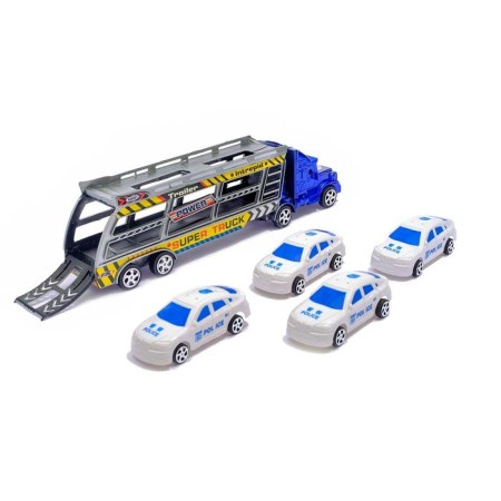 Truck Inertial "Avtobos", with cars, MIX color-3