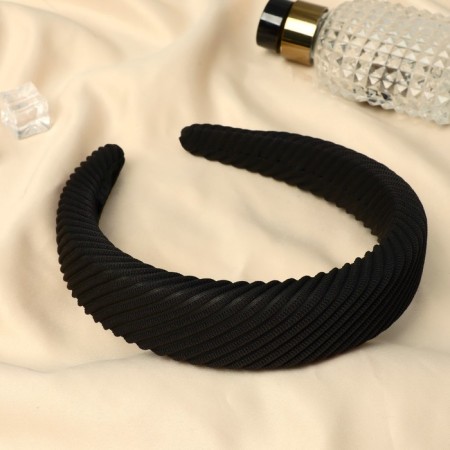Hair rim "strip" 3 cm, black