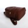 Women's backpack made of artificial leather with lightning, 1 pocket, brown color