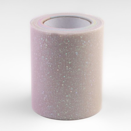 Fatin with glitter "Rainbow", 7.5 cm, 11 ± 1 g/sq.m, 9 ± 0.5 m, pink color No. 1-2