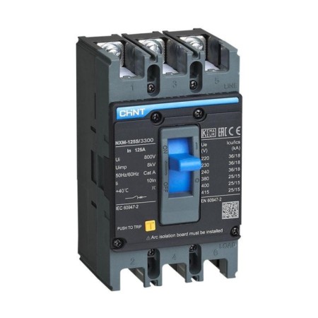 Aircraft circuit breaker Chint 131363 3P, 125A, 25ka