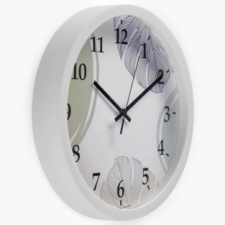 Watching clock, interior "leaves", d-30.5 cm, silent-1