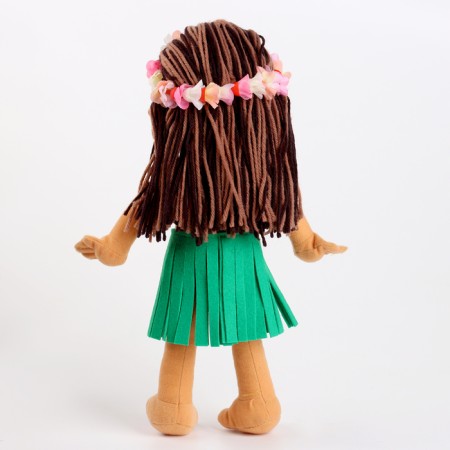 Soft toy "doll" in a flower rim, 35 cm-3
