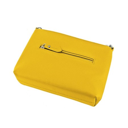 Female bag, artificial leather, yellow, 20x6.5x14 cm-1