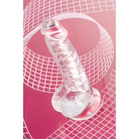 Flexible phallimitator A-Toys Paret, TPE, transparent, 18 cm-5