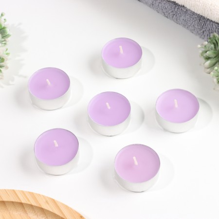 A set of tea candles aromatic "flowers", 3.8x1.6 cm, 3.5 hours, 12 g, 6 pieces-1