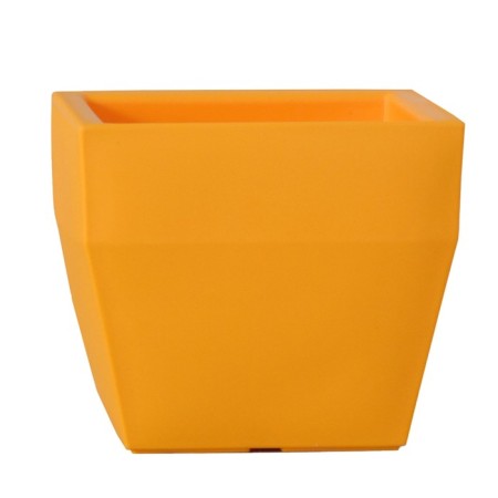 Kashpo for flowers "Quadro" 40x40x34 cm, 36 l, color yellow gold