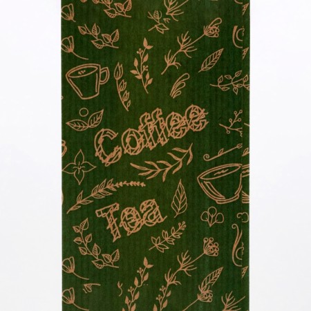 Pack Pack Package "Coffee and Tea", craft, green, 7 x 4 x 21 cm-4