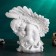 The figure "Angel leaned" white, 37x19x38cm
