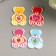 A set of buttons of decorative wood "Bear" (set of 8 pcs) 3x4 cm