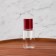 Storage set, in a case, 6 objects, transparent/burgundy color