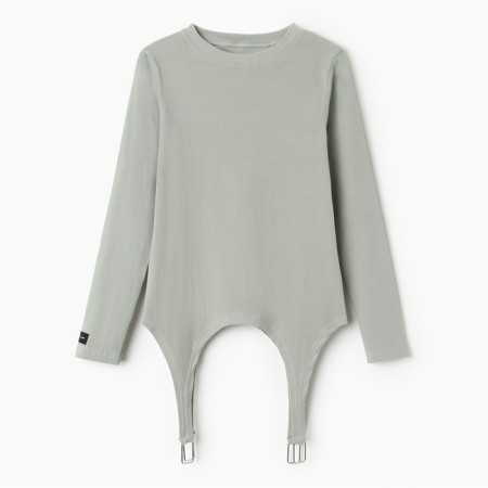 Jumper (longshit) with states of the river. 46 olive-3