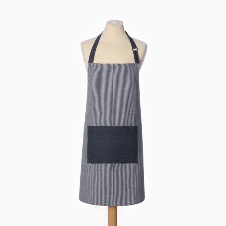 Apron Ethel Denim in stripes, col. Blue, 65% HL, 35% p/e-4