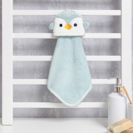 Lovelife hand towel "Penguin", 39x21 cm, 100% PE, microfiber 280 g/m2
