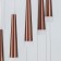 Suspended Citilux “Vegas” CL227143, 45x45x50 cm, 14x7W, LED, brown color