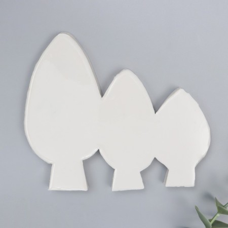 Mold Silicon "Three Tree" products - 6.5x3.6 8x3.6 11.1x5 cm 3 objects 11.7x13.2 cm-2