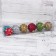 Set of balls plastic D-4.5 cm, 6 pcs "Fuck" mix