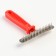 Comb-breeze with cone-shaped teeth, 11 x 15.5 cm, red