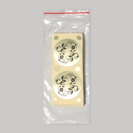 Stykini, with moles, d = 45 mm, silver color-3