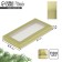 Gold chocolate box, with a window, 17 x 8.5 x 1.5 cm