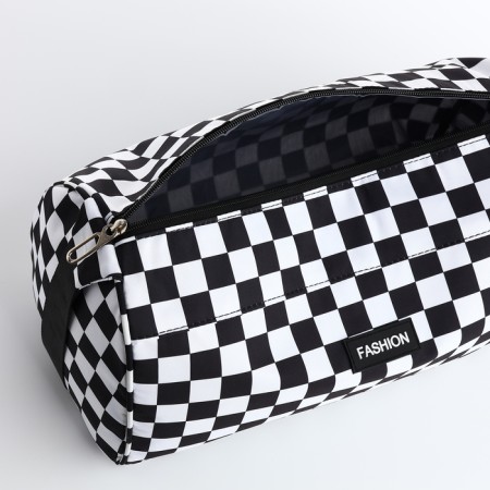 Sports bag with lightning, long belt, white/black color-2
